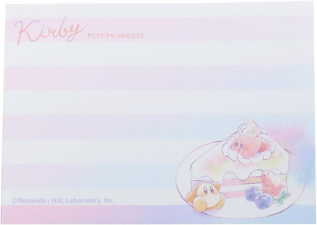 Kirby Shiny Pop Pupupu Parfait Mini Memo Pad Kamio Japan