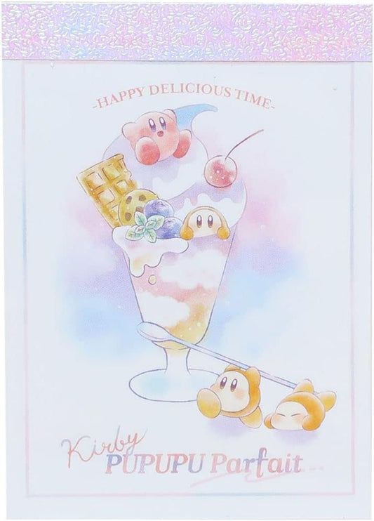 Kirby Shiny Pop Pupupu Parfait Mini Memo Pad Kamio Japan